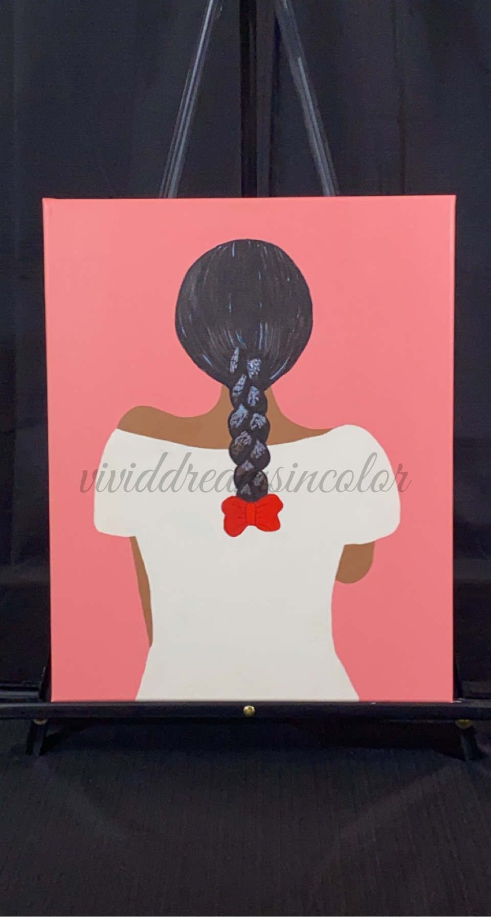 Reine Noire Acrylic Painting